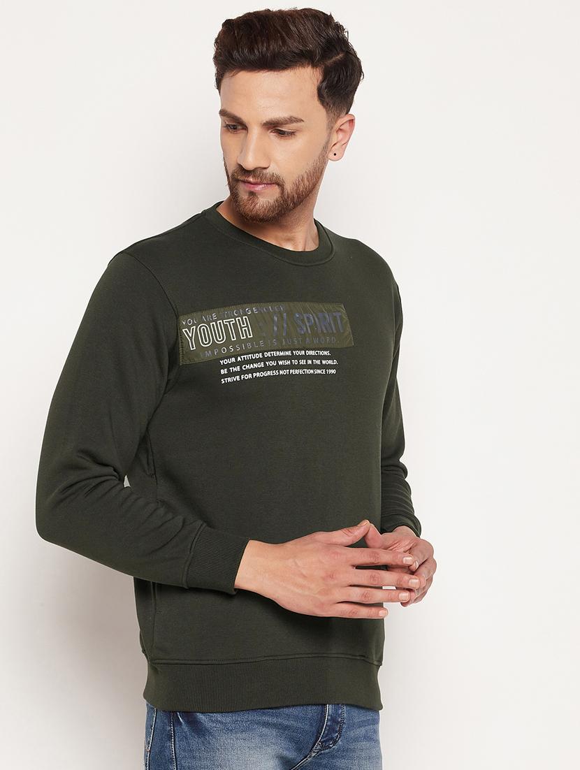 crew neck chest print sweatshirt - 18532880 - Standard Image - 2