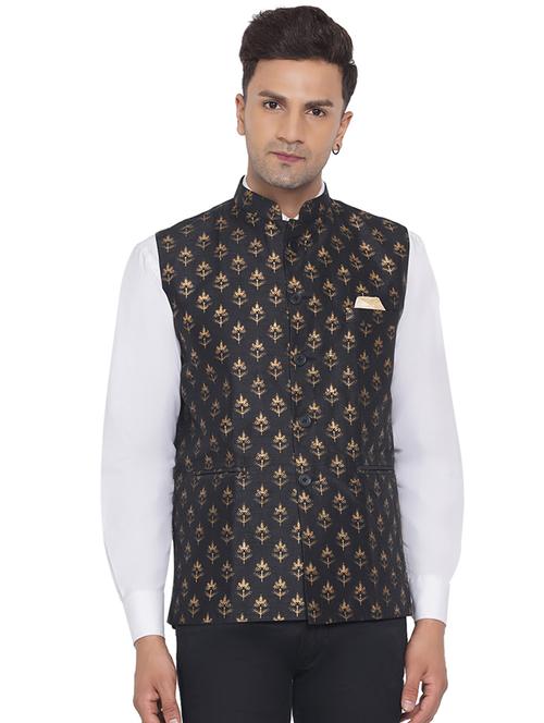 printed nehru jacket - 18532912 -  Standard Image - 0
