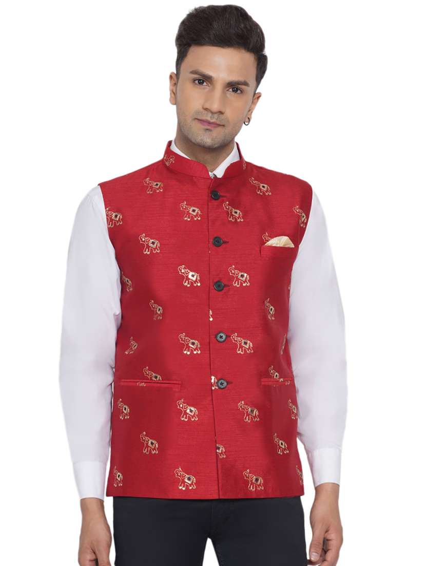 embroidered nehru jacket