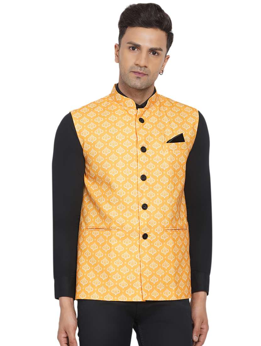 printed nehru jacket