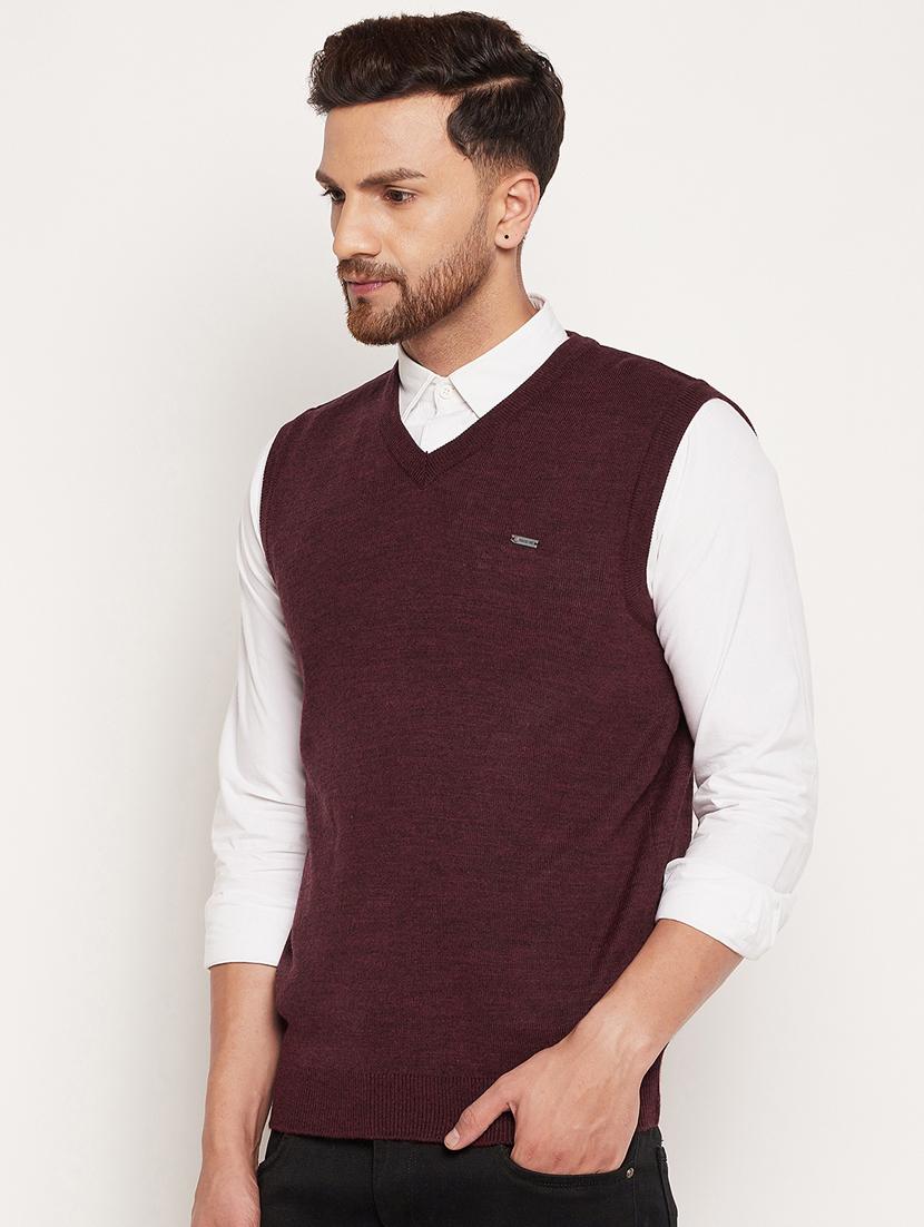 v neck solid pullover - 18532956 - Standard Image - 2