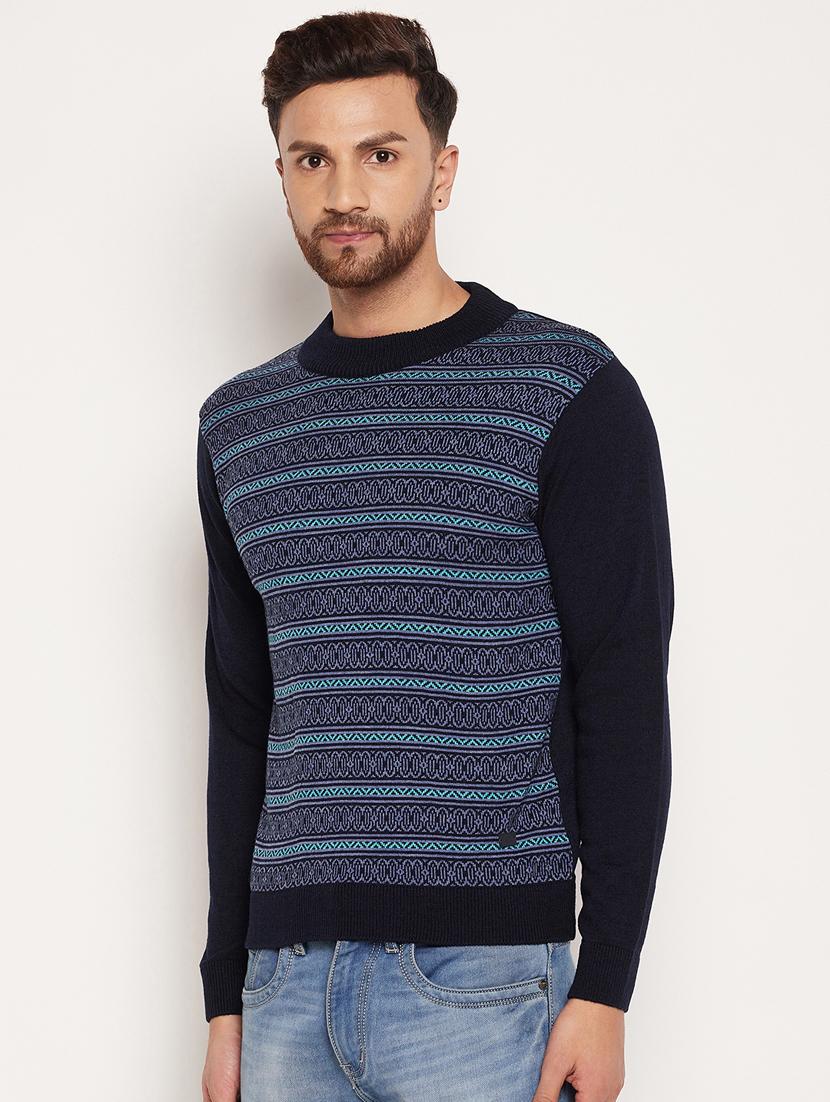 high neck printed pullover - 18532974 - Standard Image - 2