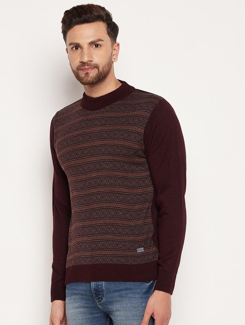 high neck printed pullover - 18532975 - Standard Image - 2