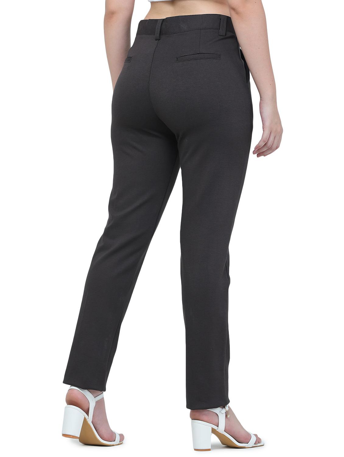 high rise solid cigarette trouser - 18533008 - Standard Image - 2