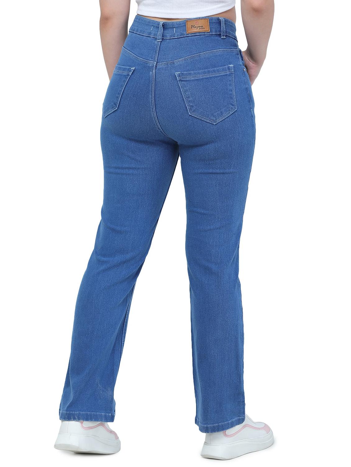 high rise stone washed denim jean - 18533040 - Standard Image - 2