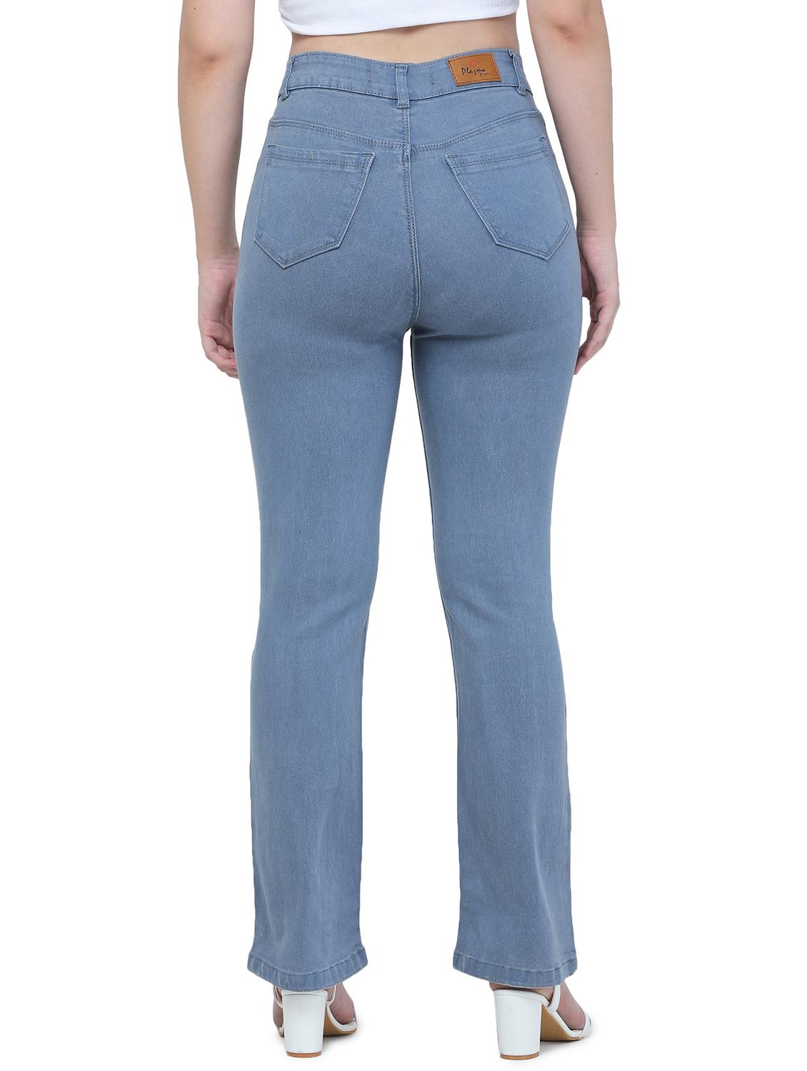 high rise washed denim jeans - 18533041 - Standard Image - 2
