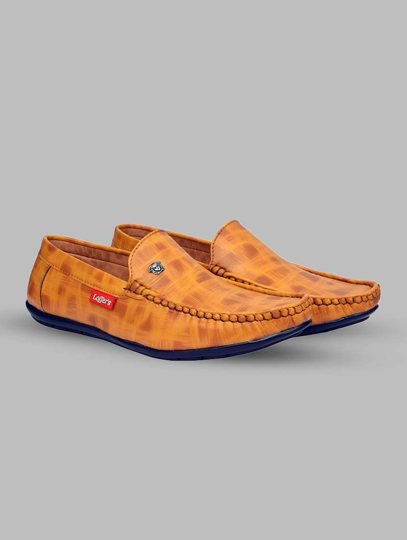 mens tan slip on loafer