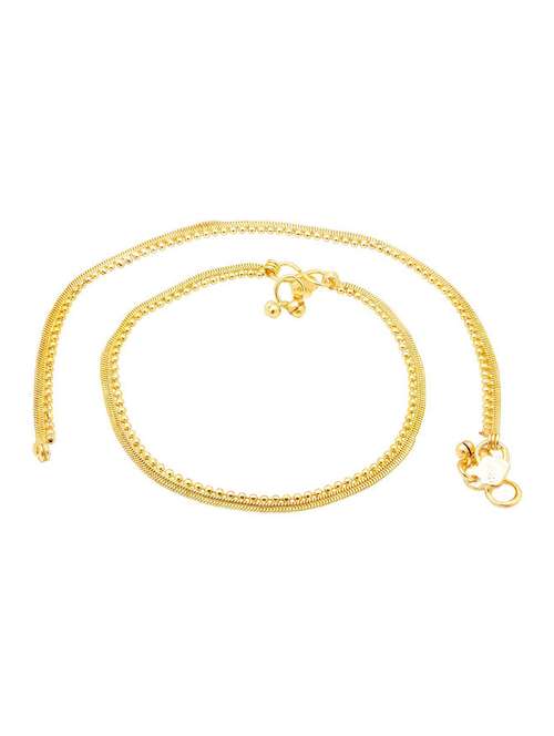 gold plated anklet - 18533953 - Standard Image - 0
