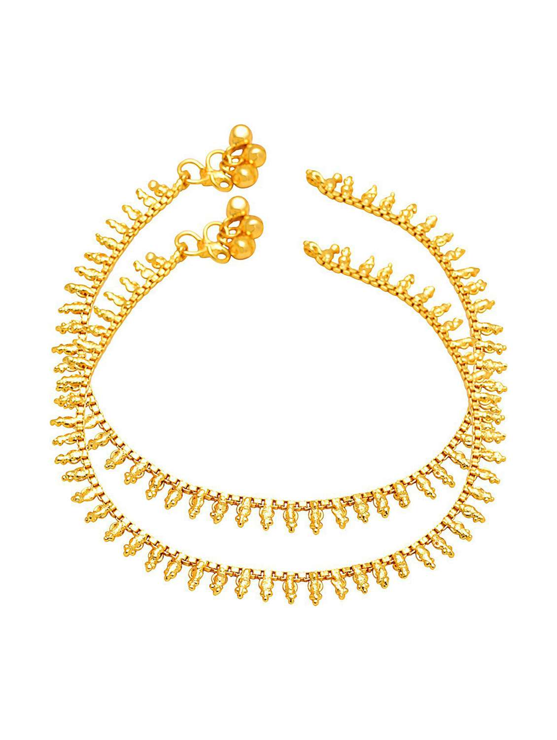 Gold Plated Brass Anklet - 18533984 -  Standard Image - 2