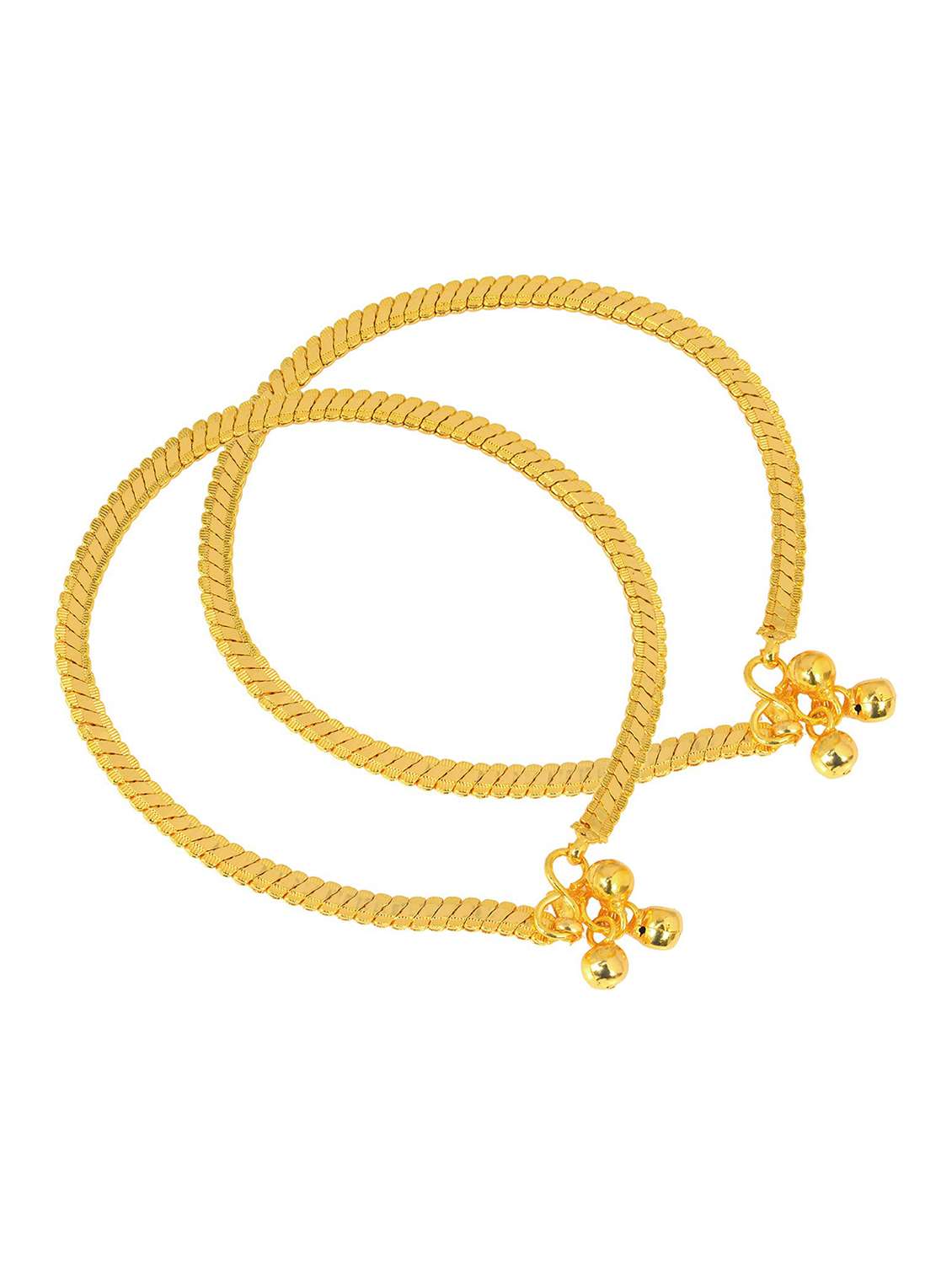 gold plated brass anklet 