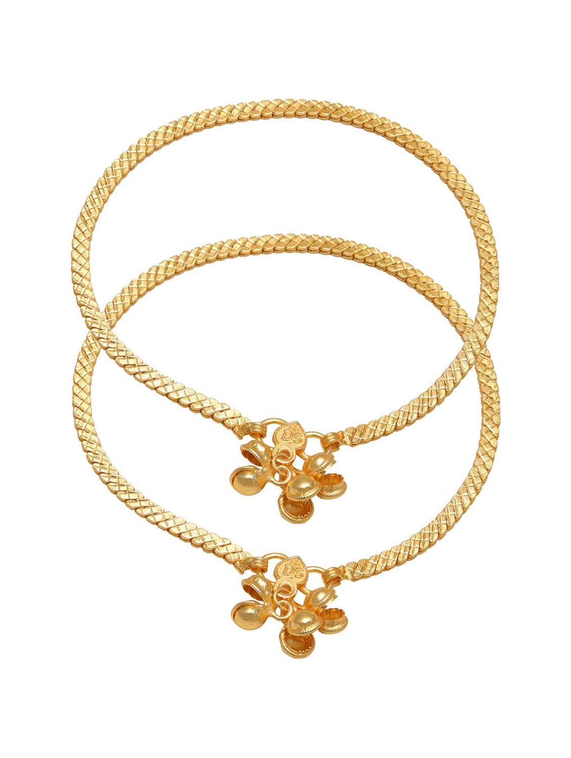 gold plated brass anklet 