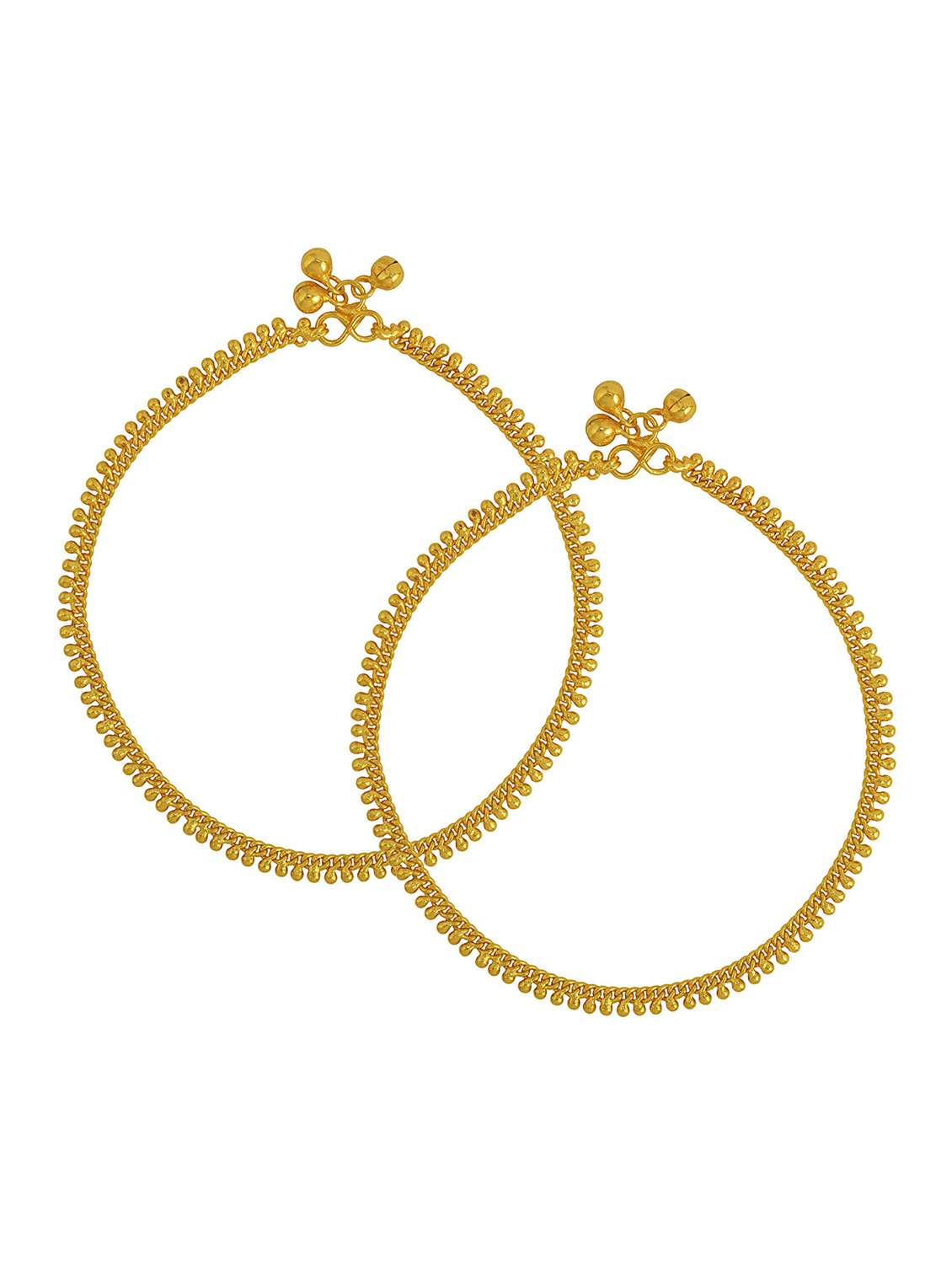 gold plated brass anklet 