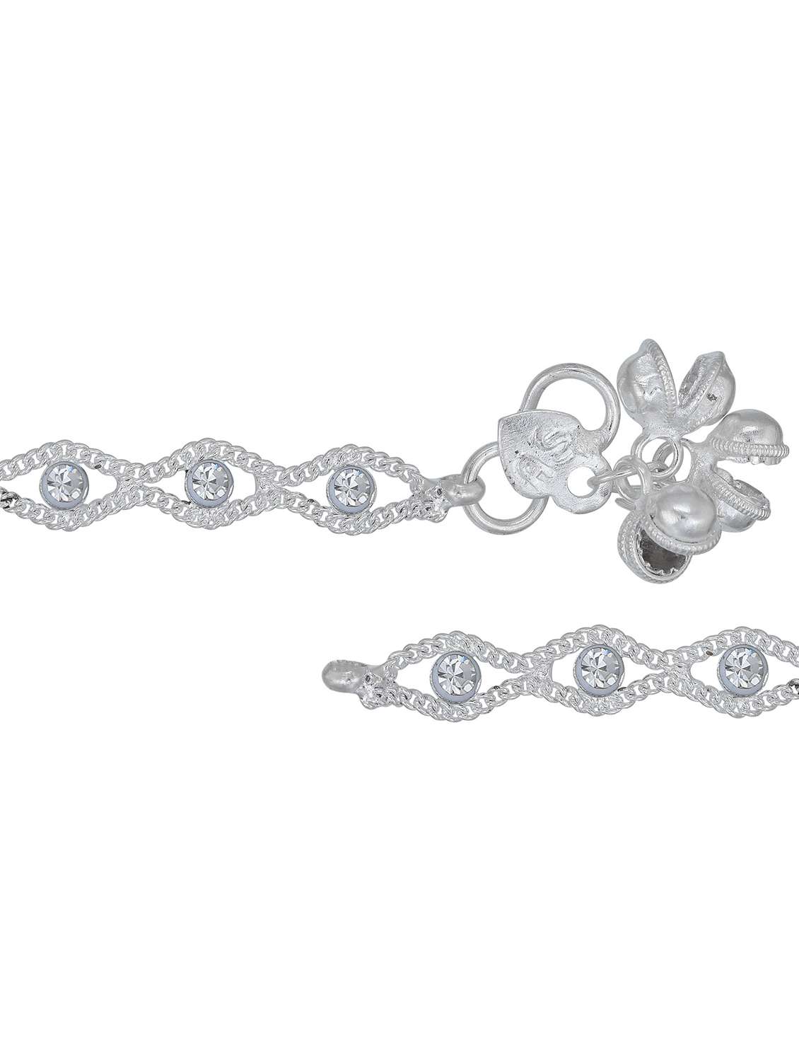 silver plated brass anklet  - 18534087 -  Standard Image - 2