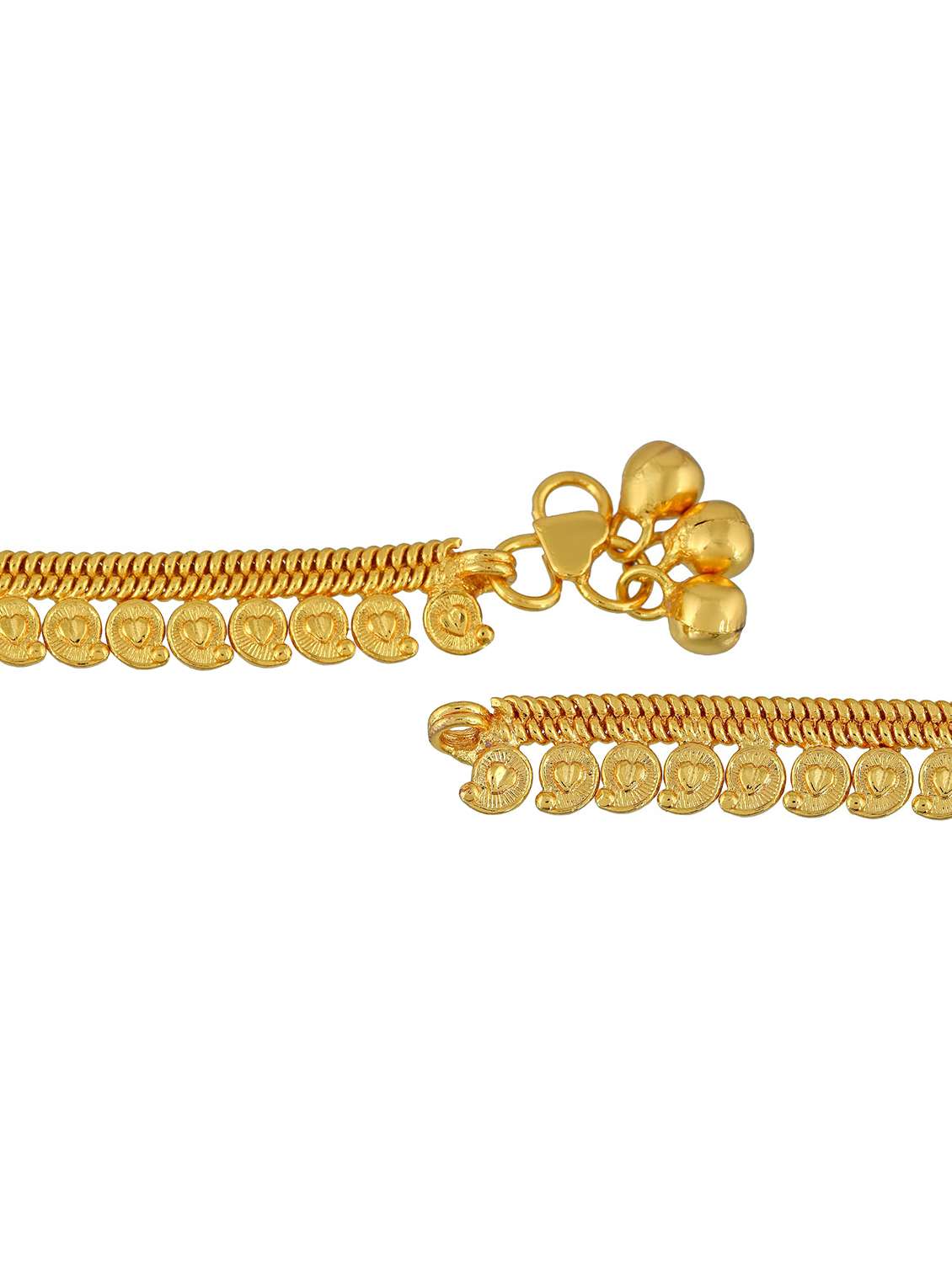 gold plated brass anklet  - 18534123 -  Standard Image - 2