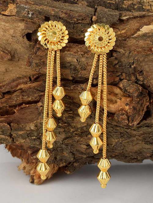 gold brass stud earring - 18534139 -  Standard Image - 0