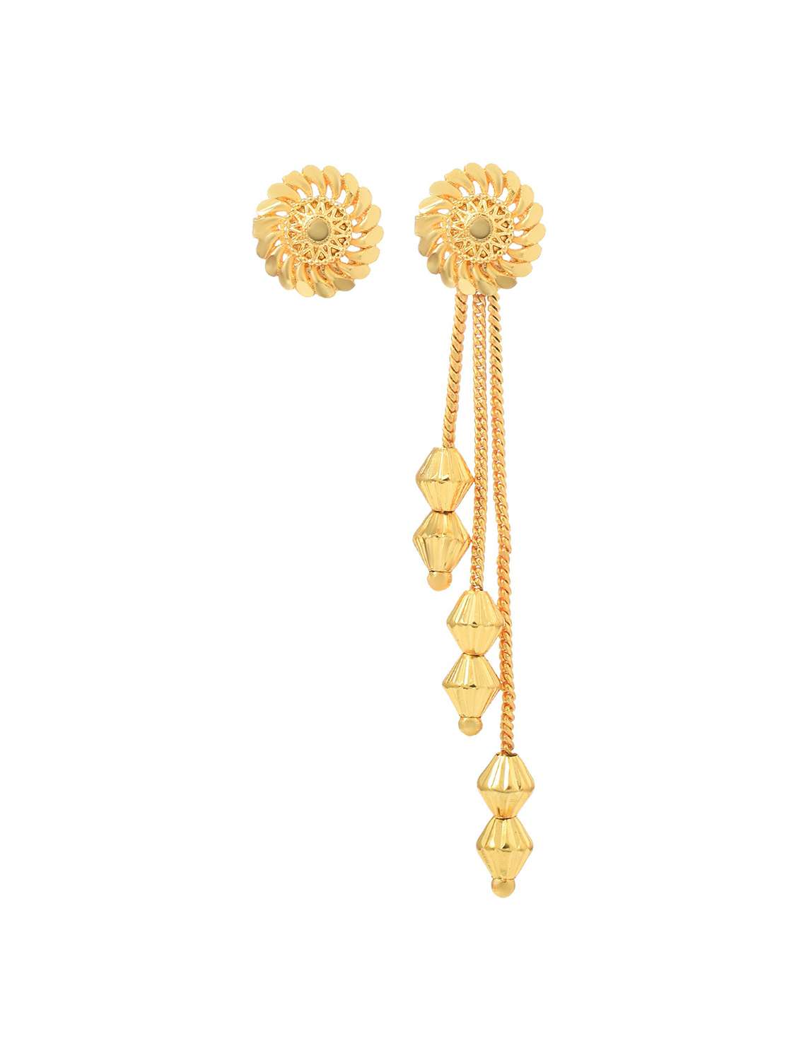 gold brass stud earring - 18534139 - Standard Image - 2
