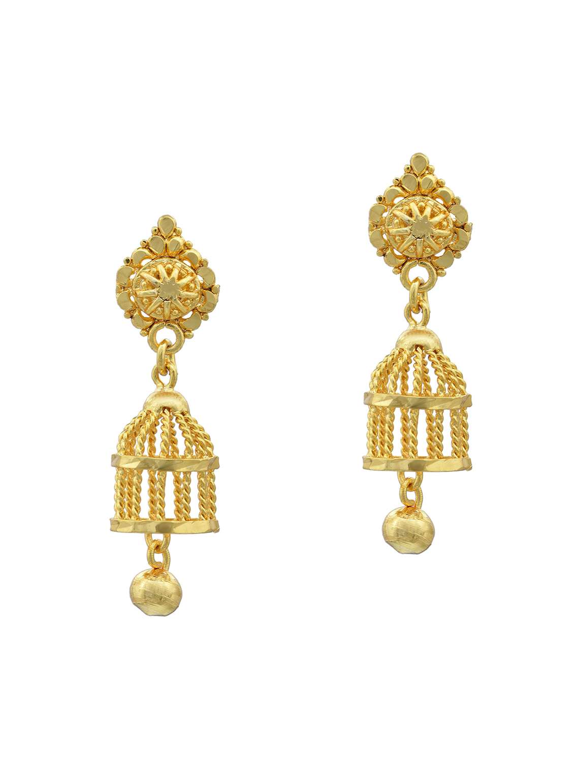 gold plated stud earring