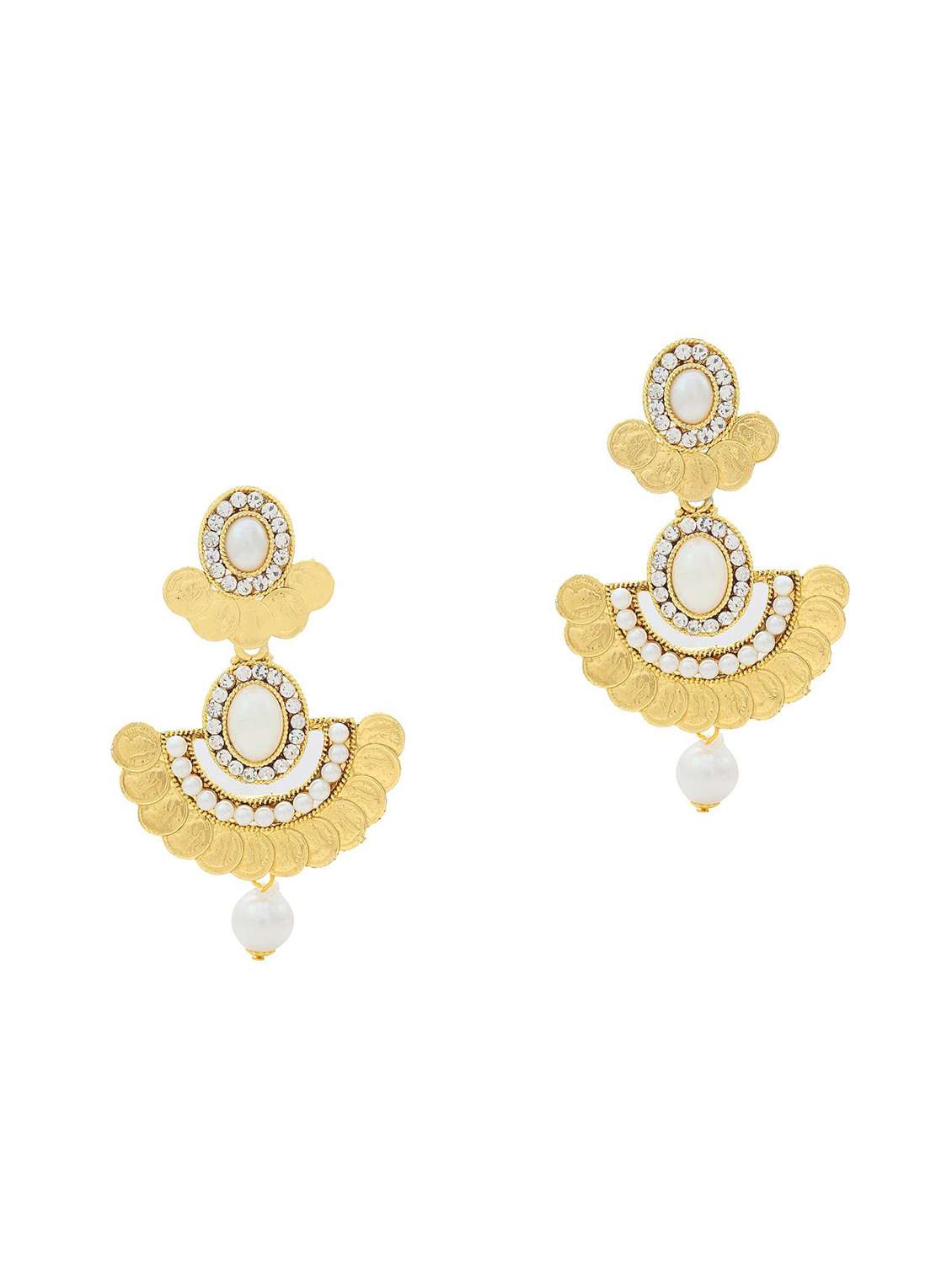 gold brass drop earring