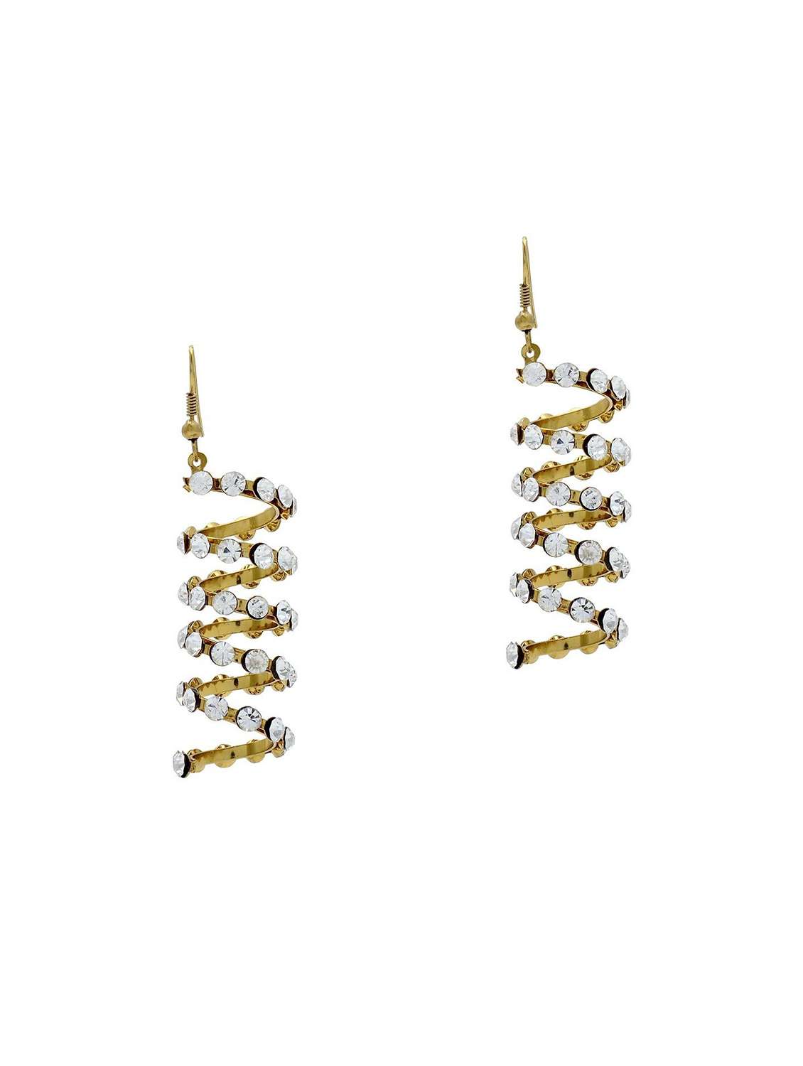gold brass drop earring