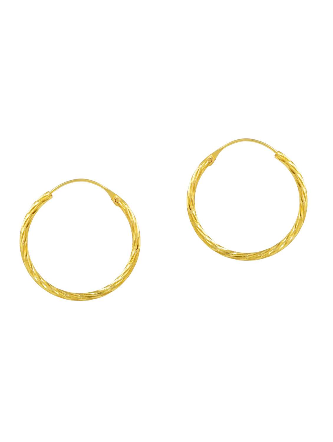 gold brass hoop earring