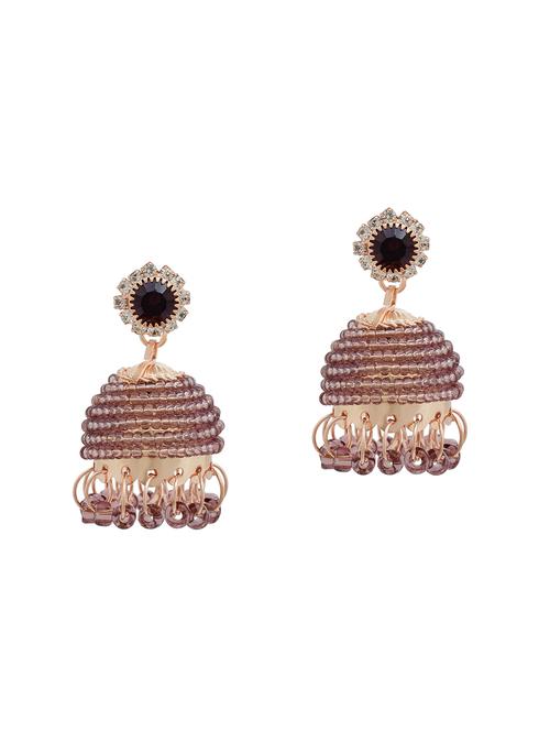 multi colored brass jhumka earring - 18534220 - Standard Image - 0