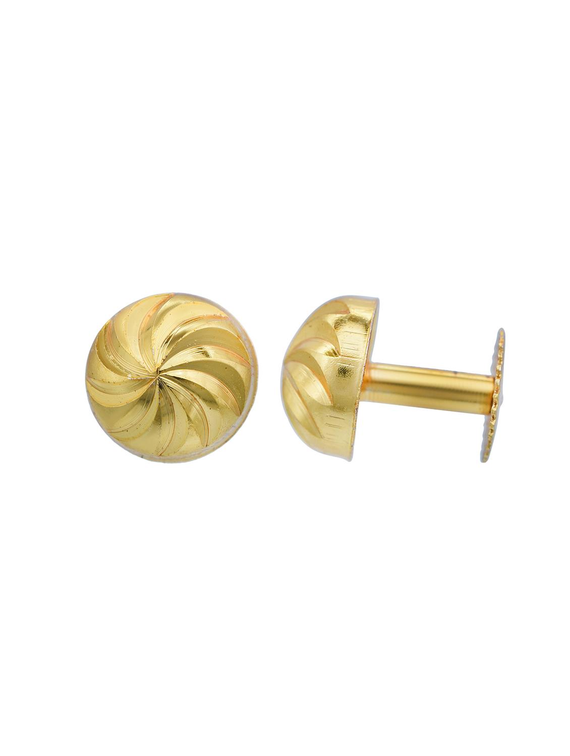 gold brass drop earring - 18534224 - Standard Image - 2