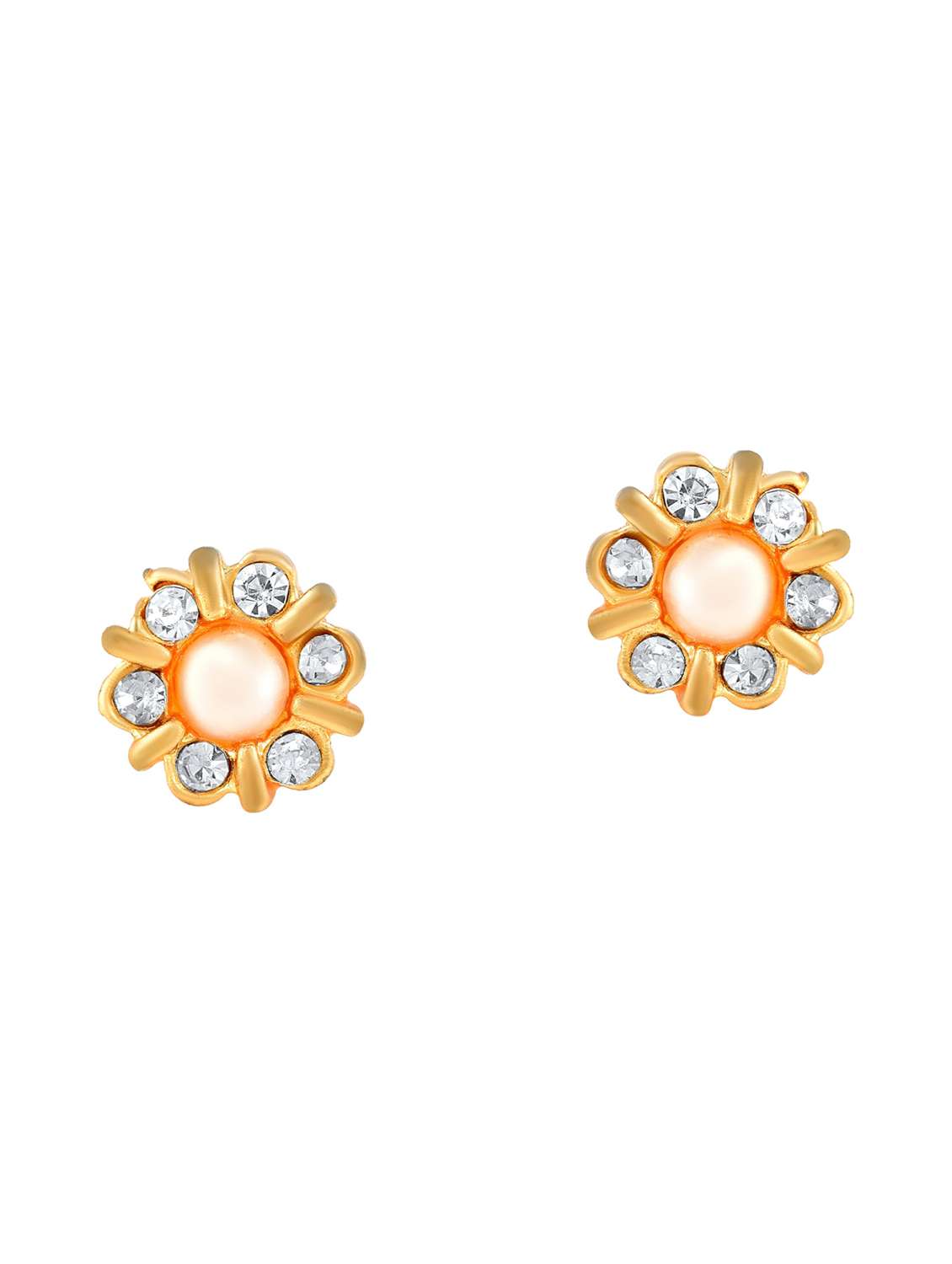 women gold plated stud earring - 18534252 - Zoom Image - 0