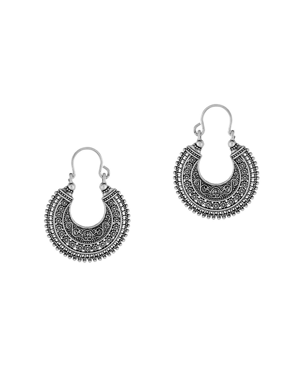 women oxidized chandbali earring - 18534264 -  Zoom Image - 0