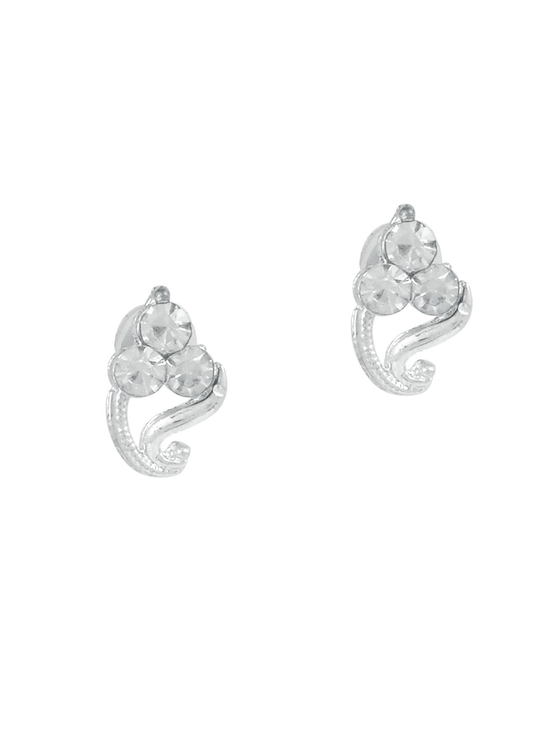 women silver stud earring - 18534318 - Zoom Image - 0