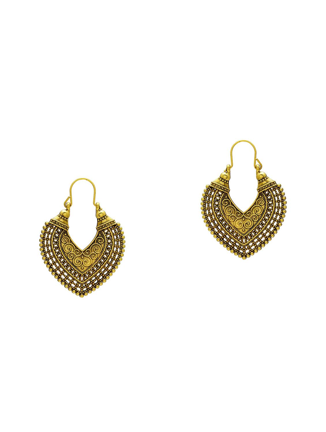 women gold plated chandbali earring  - 18534370 -  Zoom Image - 0