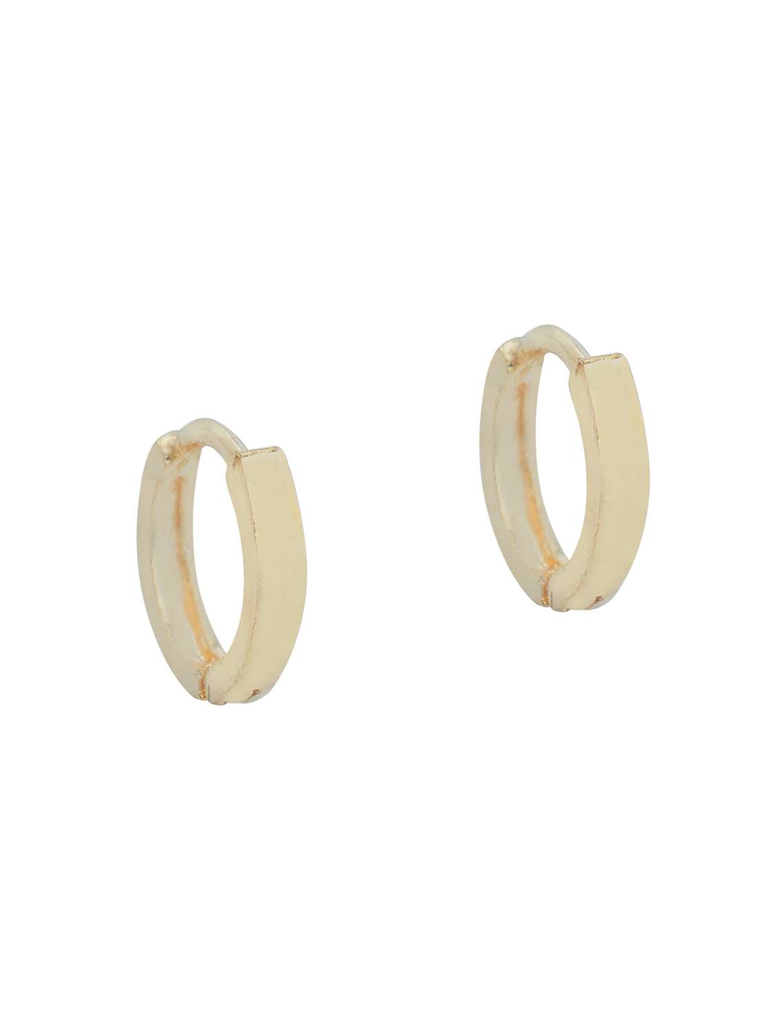 gold brass hoop earring