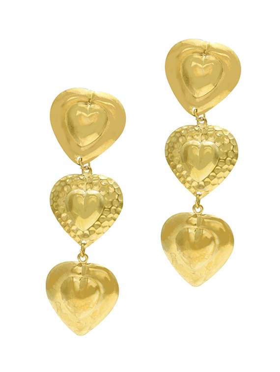 gold plated drop earring 