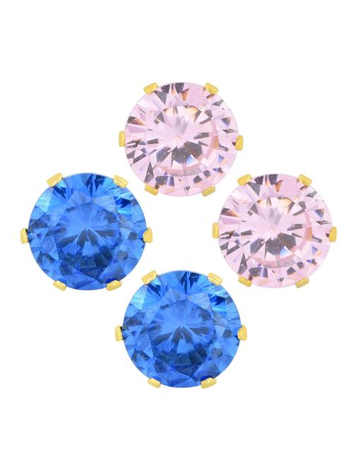 multi colored brass stud earring - 18534568 -  Standard Image - 0
