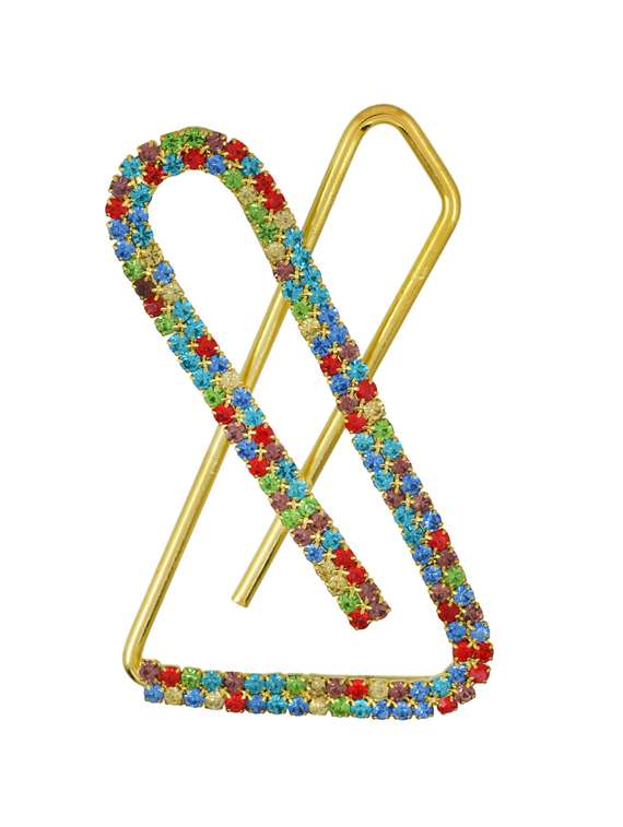 multi colored brass brooch - 18534589 -  Zoom Image - 0