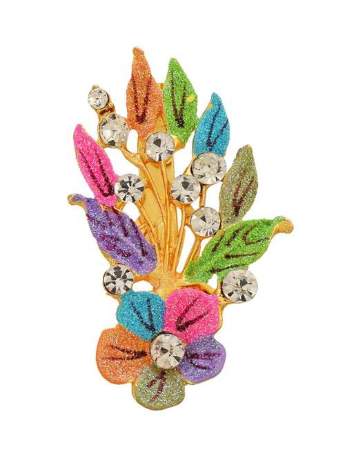 multi colored brass brooch - 18534614 - Standard Image - 0