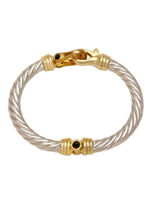 silver brass bangle - 18534707 - Standard Image - 0