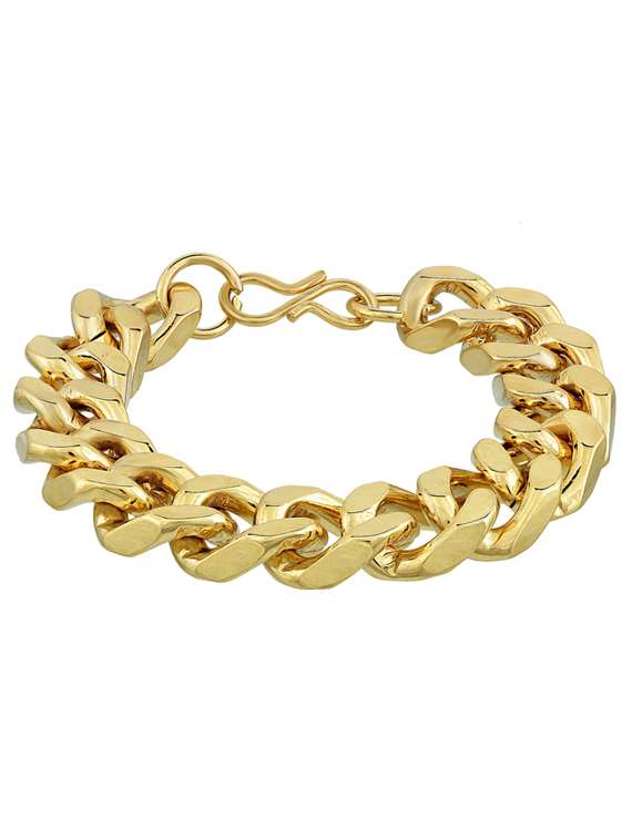 gold brass links bracelet