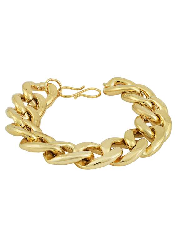 gold brass links bracelet