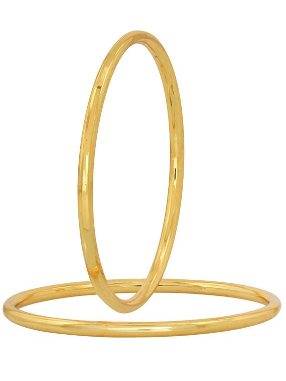 set of 2 gold brass bangle - 18534760 -  Zoom Image - 0