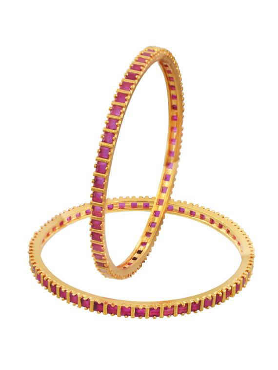 pink brass bangle - 18534795 -  Zoom Image - 0