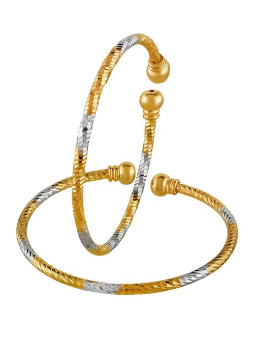 gold & silver toned bangle - 18534831 - Standard Image - 0