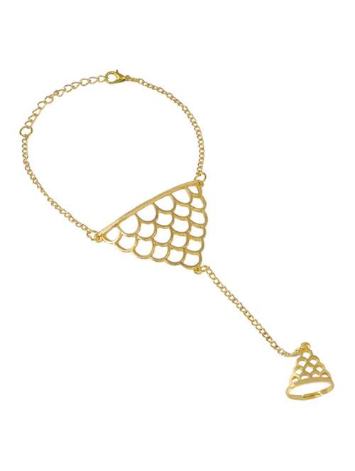 gold brass bangle bracelet  - 18534842 -  Standard Image - 0