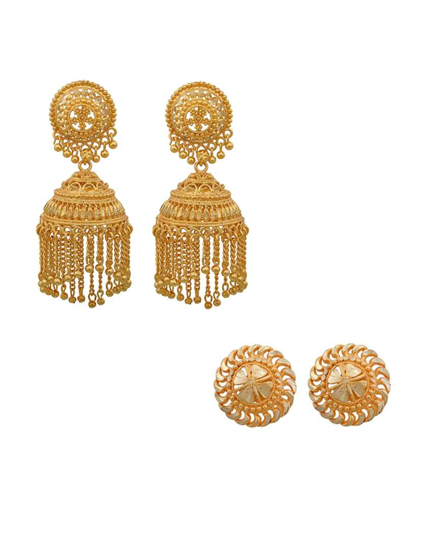 gold plated earring - 18535398 -  Standard Image - 2