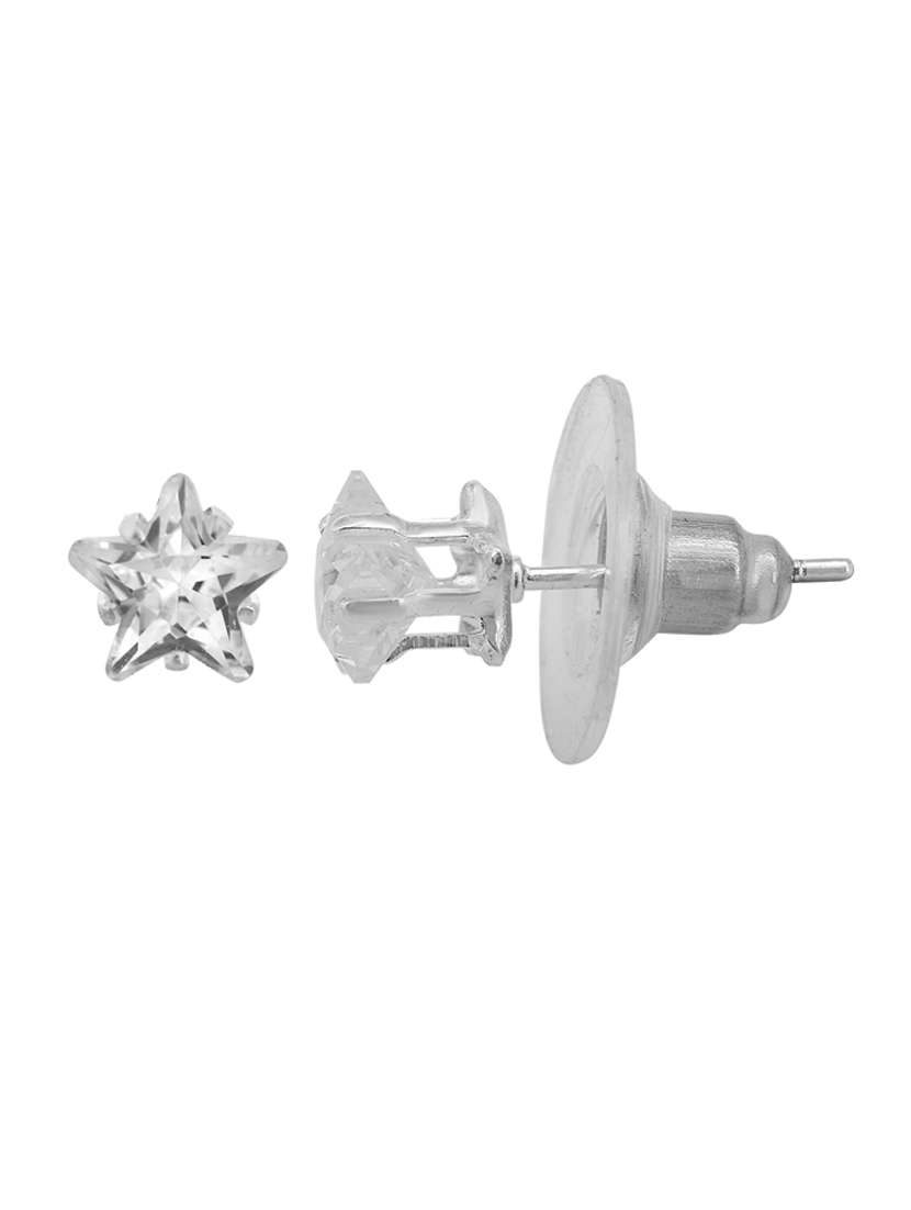 silver stud earring - 18535461 - Standard Image - 2