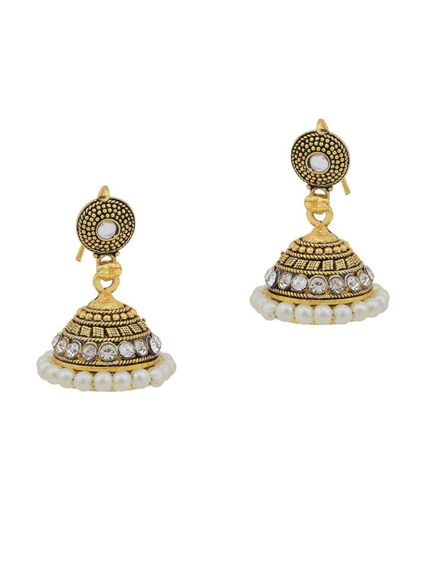 gold plated jhumka earring