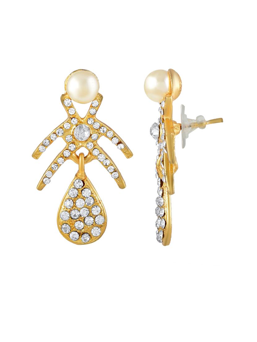 gold brass stud earring - 18535498 - Standard Image - 2