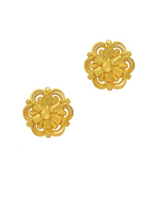 gold stud earring - 18535519 -  Standard Image - 0