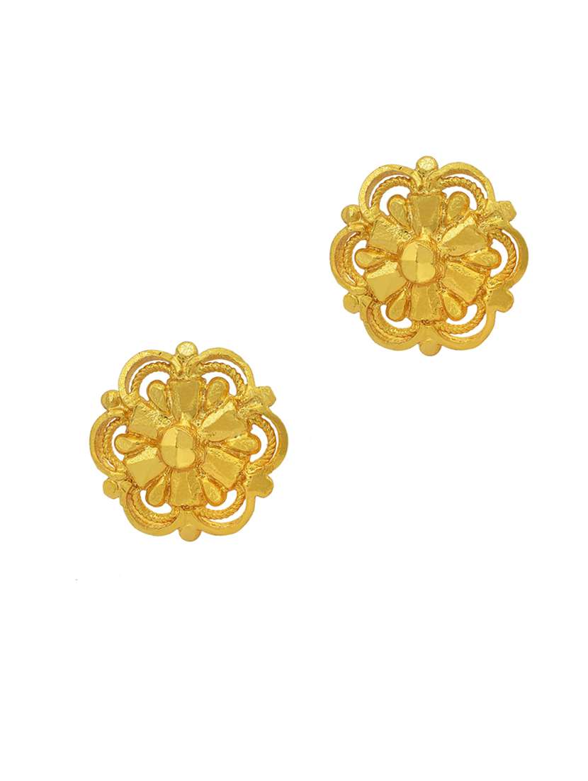 gold stud earring