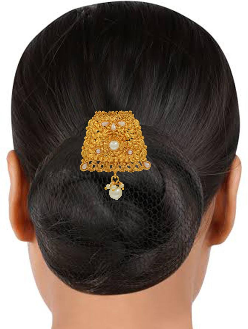gold plated hair pin - 18535622 - Standard Image - 2