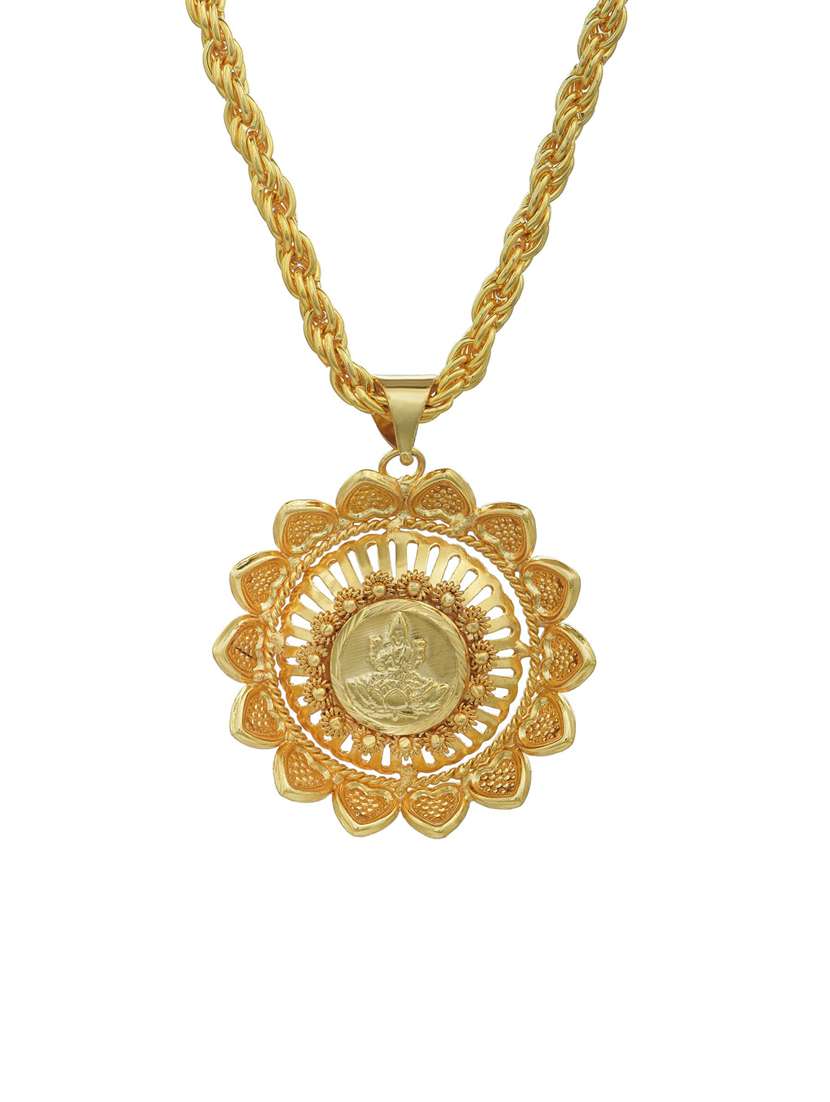 gold brass pendant